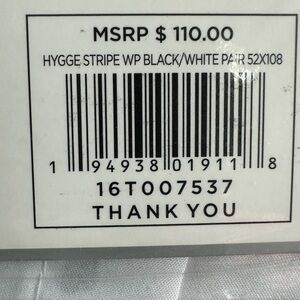 Hygge Stripe WP Black/White Pair